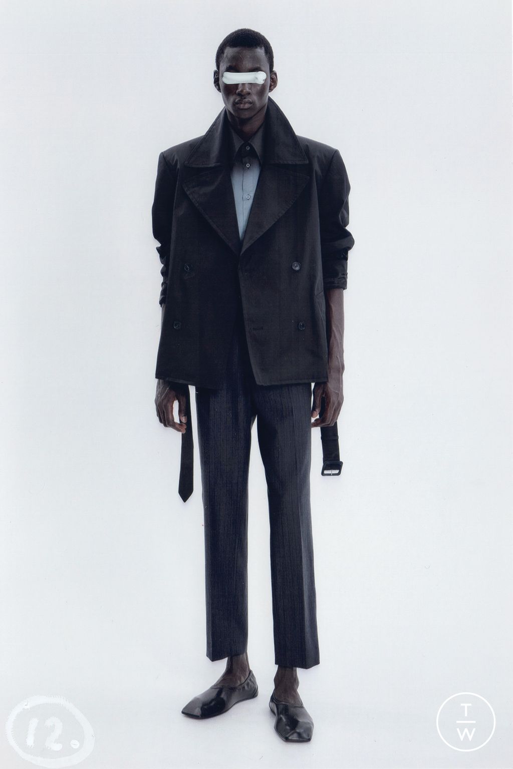 Fashion Week Milan Resort 2026 look 12 from the MM6 Maison Margiela collection menswear