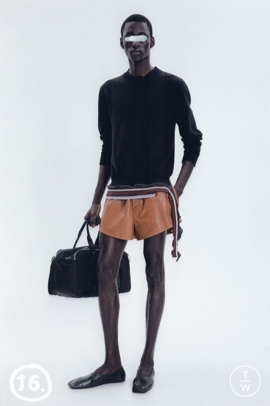 Fashion Week Milan Resort 2026 look 16 de la collection MM6 Maison Margiela menswear