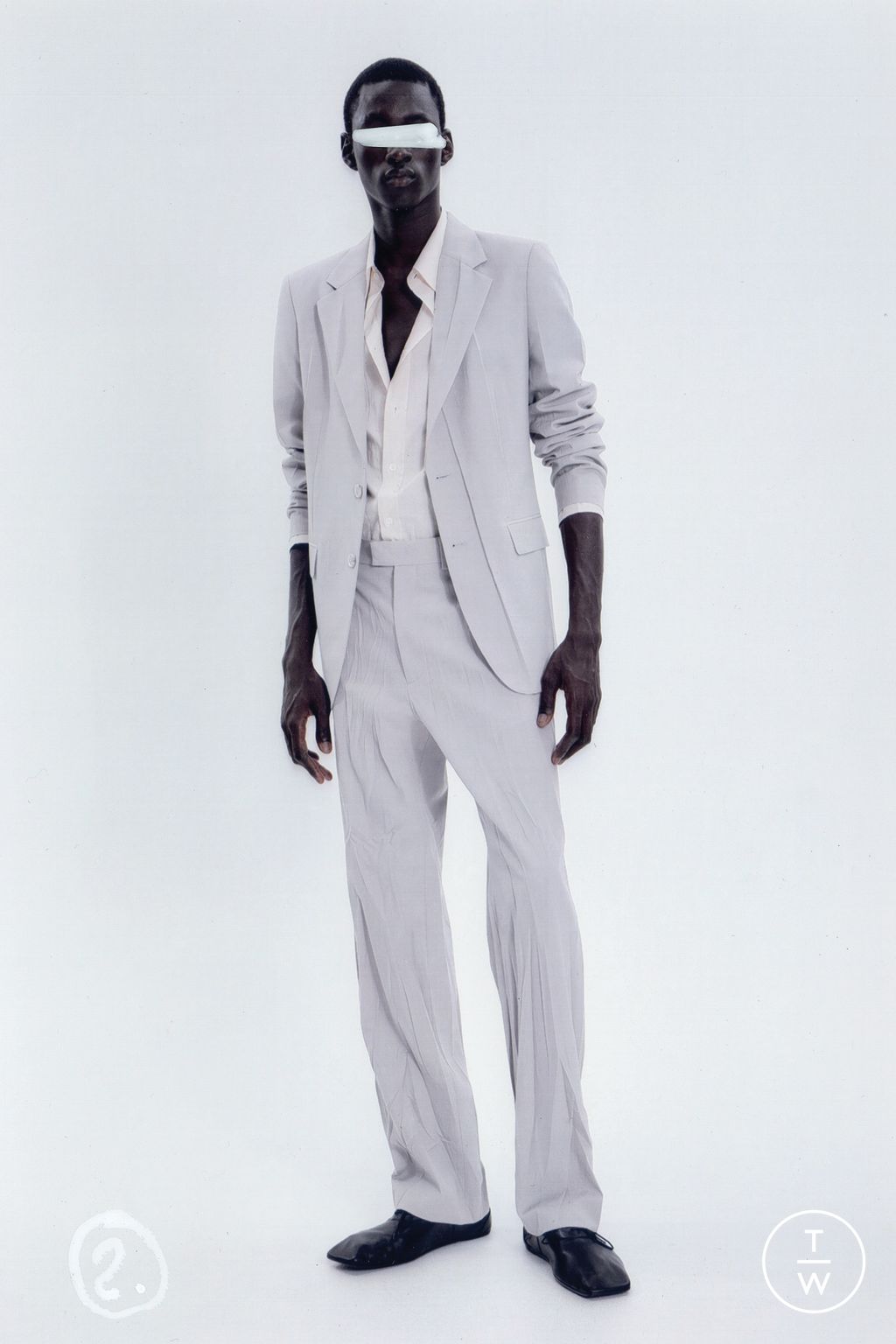 Fashion Week Milan Resort 2026 look 2 de la collection MM6 Maison Margiela menswear