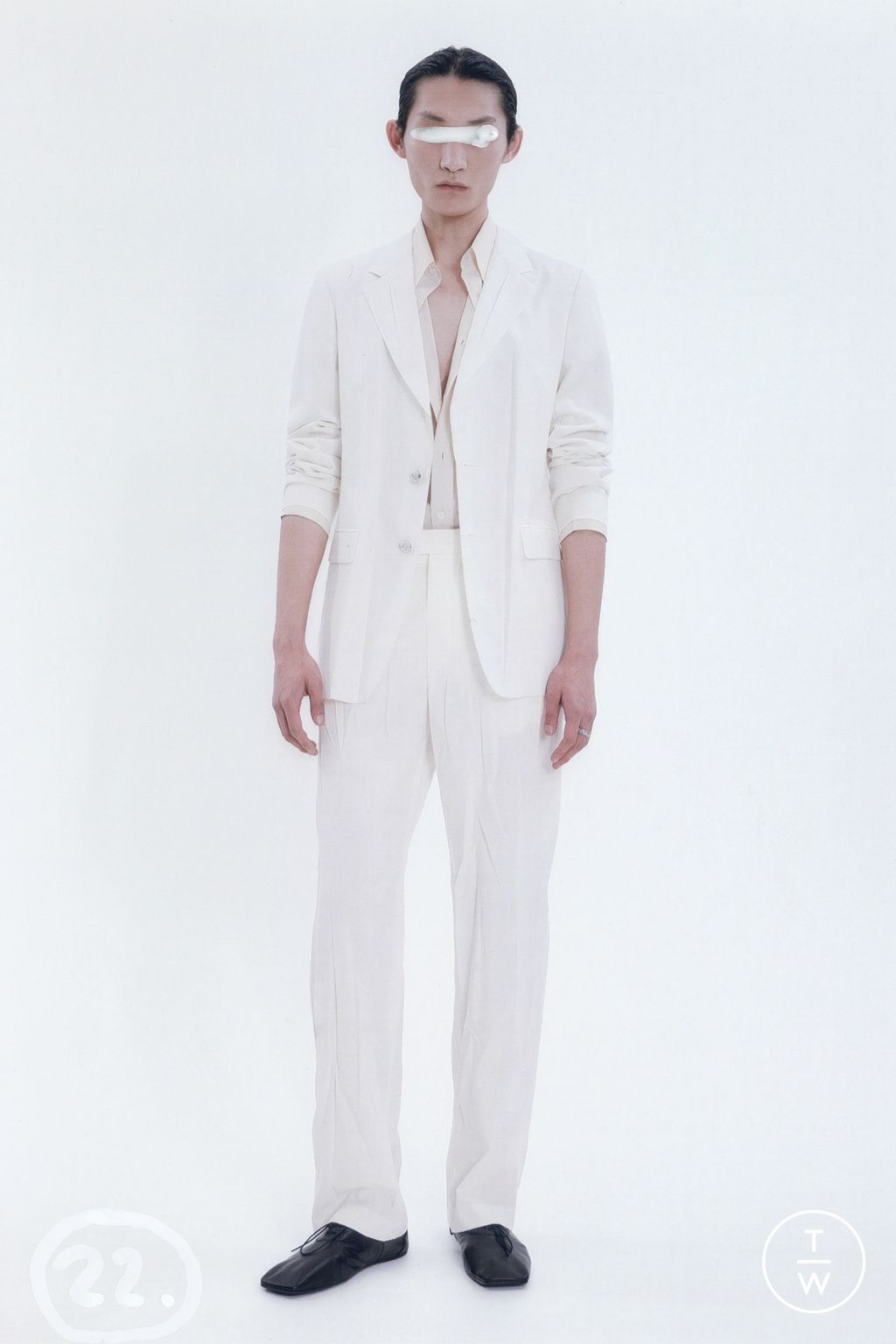 Fashion Week Milan Resort 2026 look 22 de la collection MM6 Maison Margiela menswear