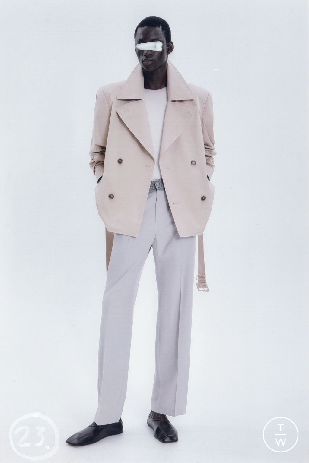 Fashion Week Milan Resort 2026 look 23 from the MM6 Maison Margiela collection menswear