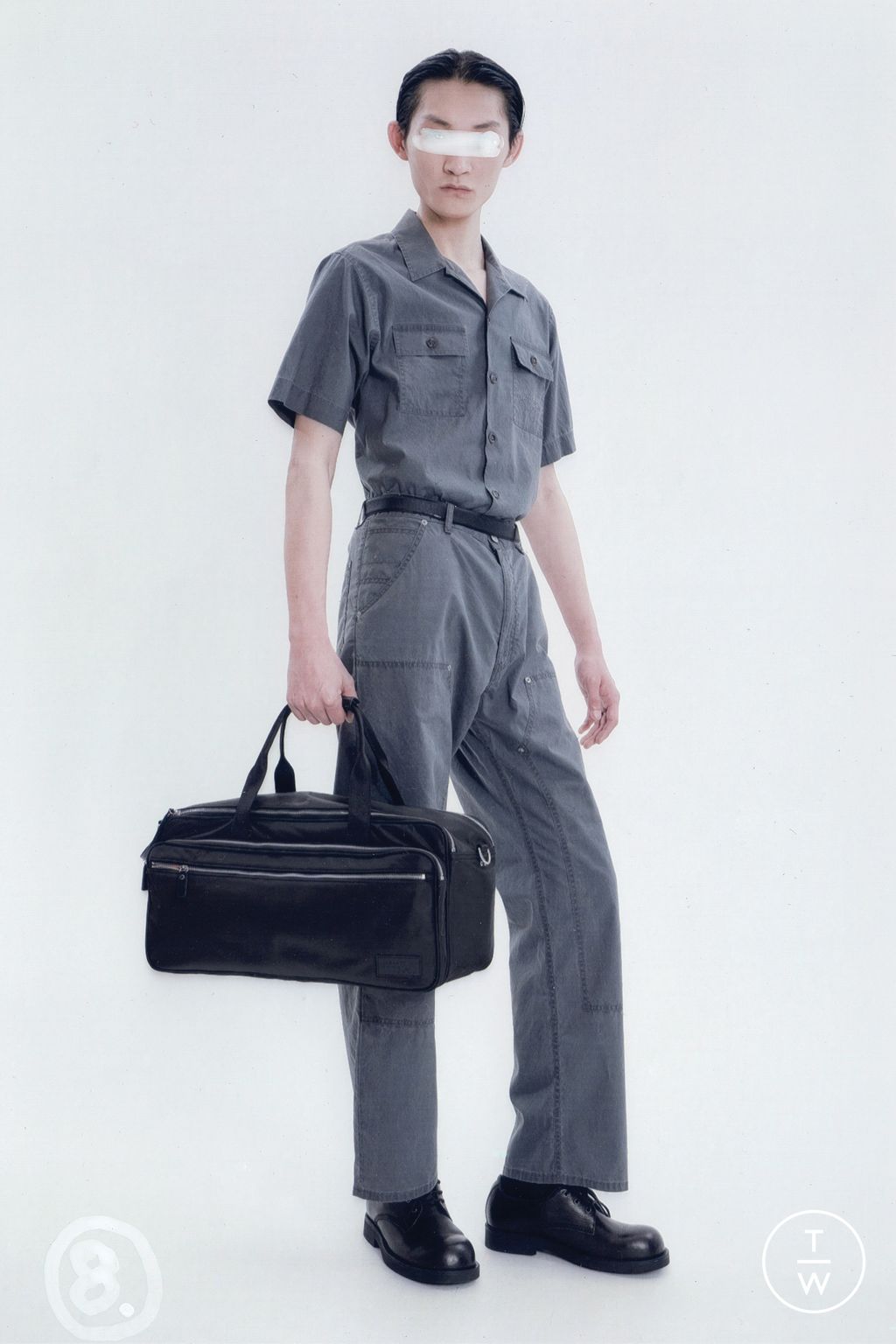 Fashion Week Milan Resort 2026 look 8 from the MM6 Maison Margiela collection menswear