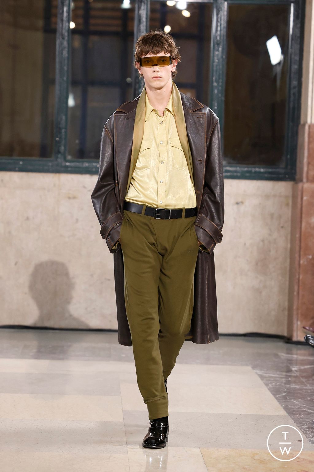 Fashion Week Milan Fall/Winter 2026 look 4 from the MM6 Maison Margiela collection womenswear