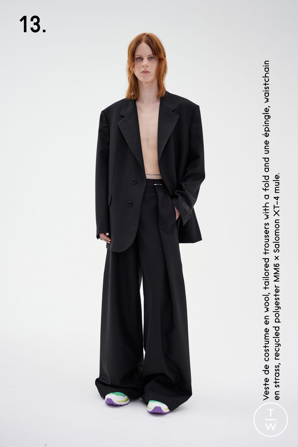 Fashion Week Milan Resort 2024 look 13 from the MM6 collection womenswear
