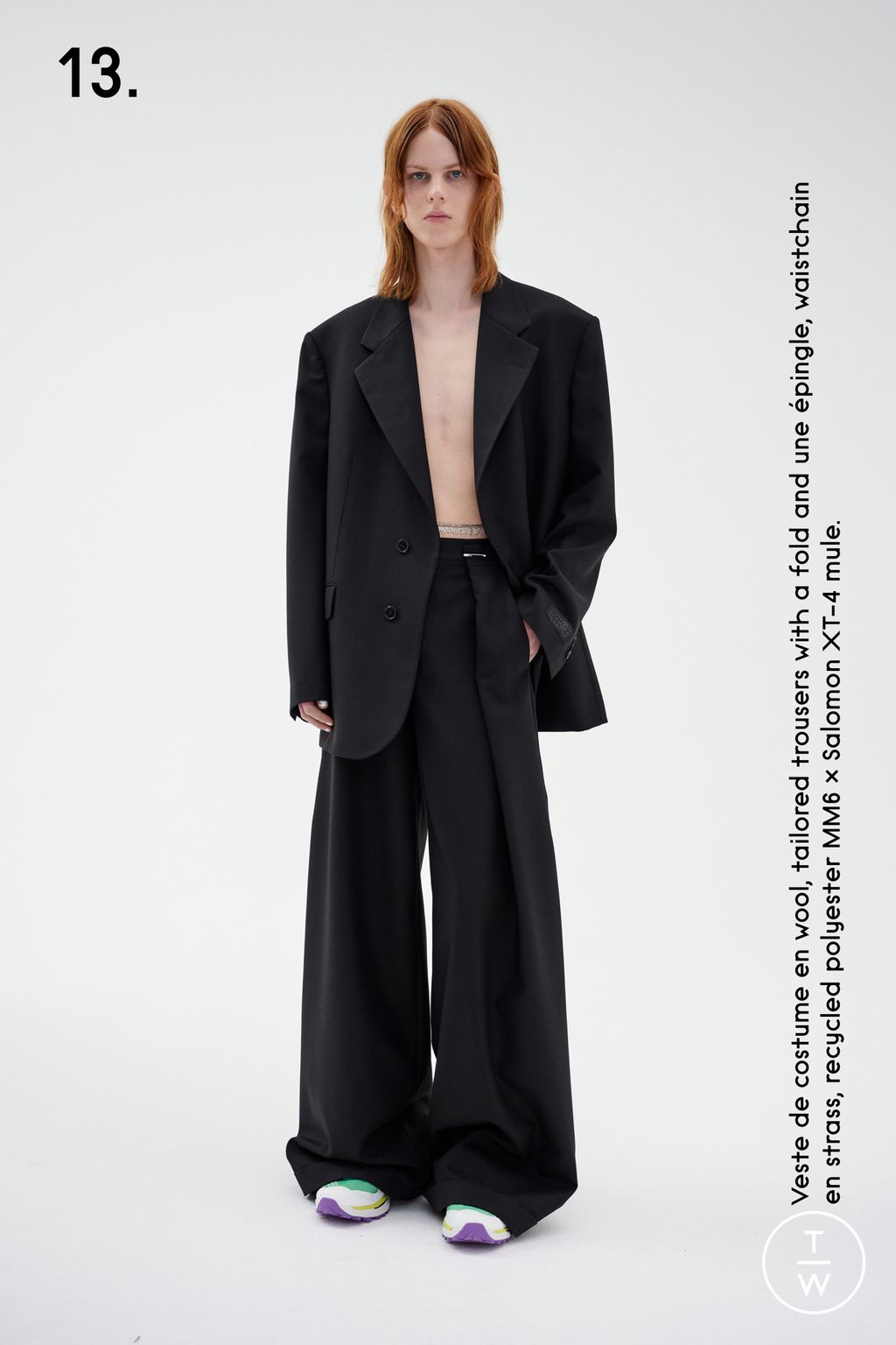 Fashion Week Milan Resort 2024 look 13 de la collection MM6 Maison Margiela womenswear