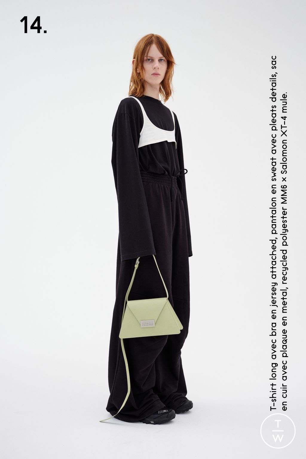 Fashion Week Milan Resort 2024 look 14 from the MM6 Maison Margiela collection 女装