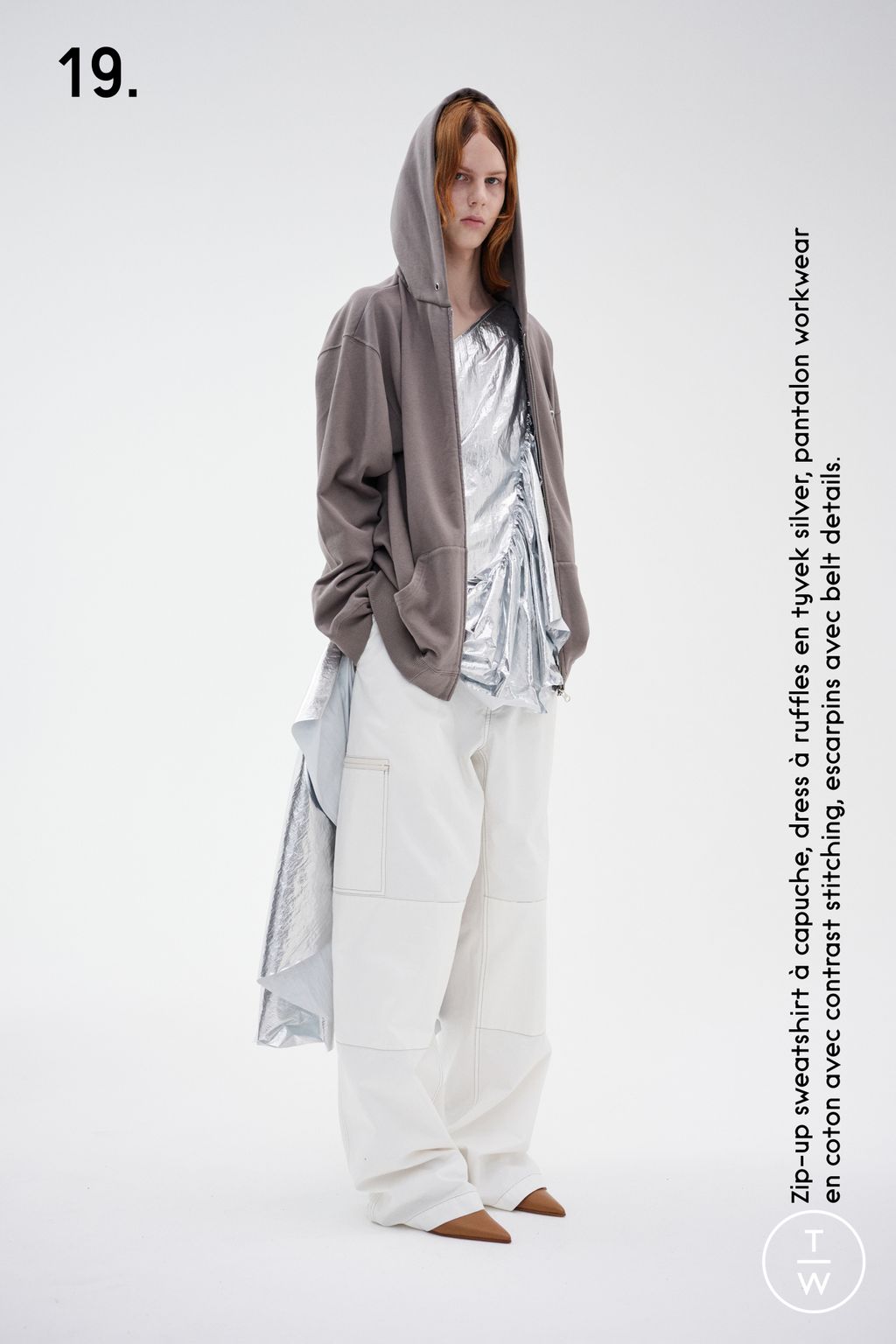 Fashion Week Milan Resort 2024 look 19 from the MM6 Maison Margiela collection womenswear