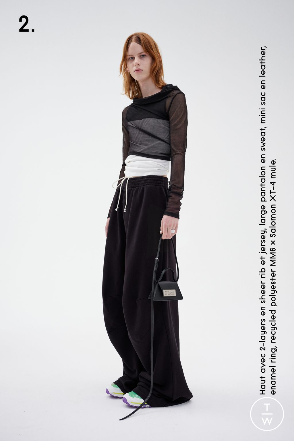 Fashion Week Milan Resort 2024 look 2 from the MM6 Maison Margiela collection 女装