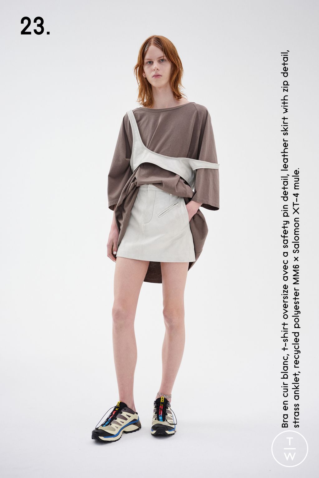 Fashion Week Milan Resort 2024 look 23 from the MM6 Maison Margiela collection 女装