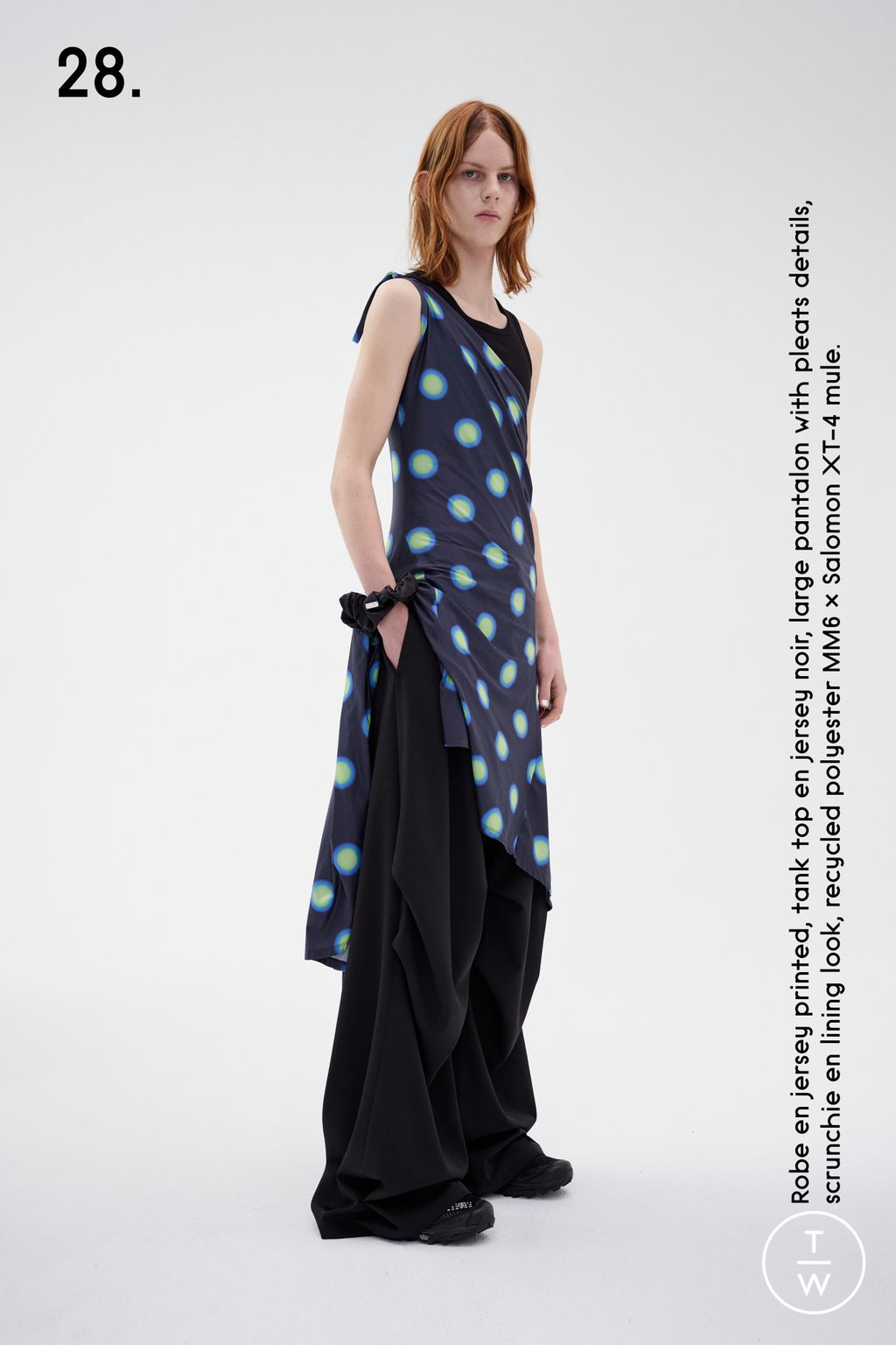Fashion Week Milan Resort 2024 look 28 de la collection MM6 Maison Margiela womenswear