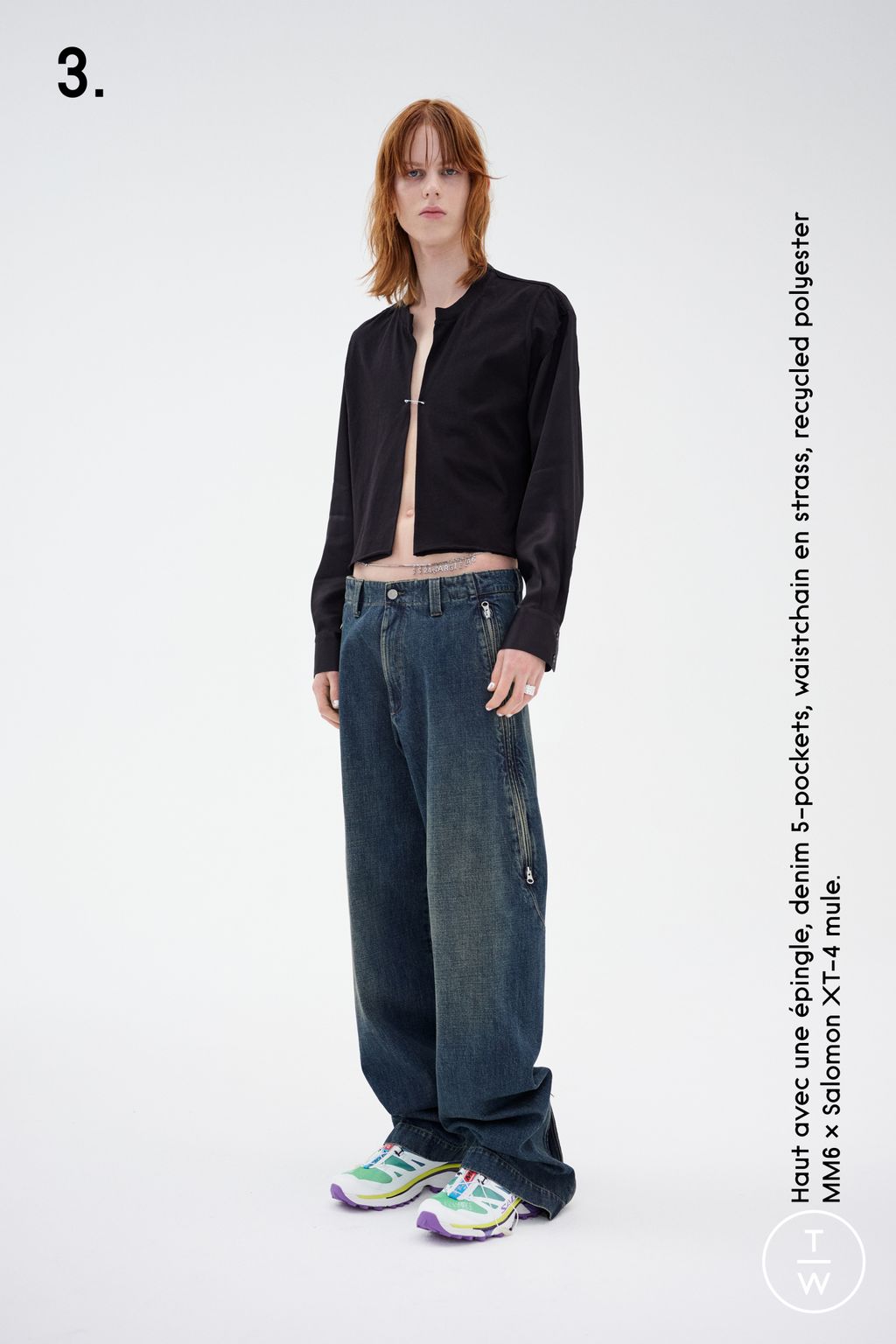 Fashion Week Milan Resort 2024 look 3 from the MM6 Maison Margiela collection 女装