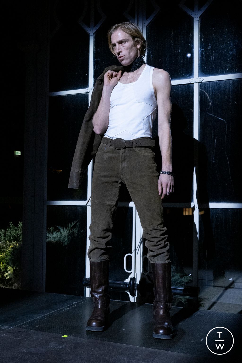 Fashion Week Florence - Pitti Fall/Winter 2025 look 25 from the MM6 Maison Margiela collection menswear