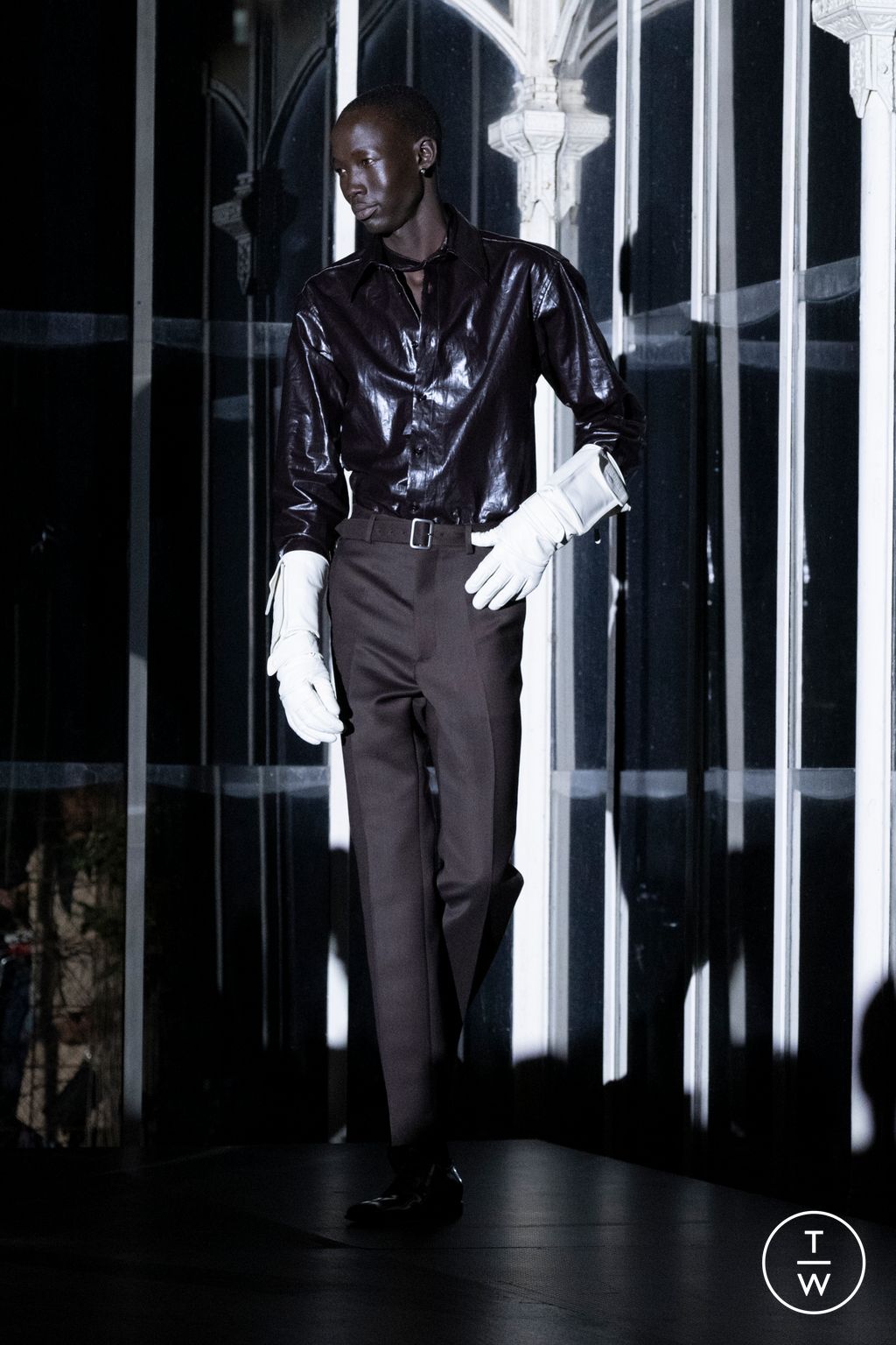 Fashion Week Florence - Pitti Fall/Winter 2025 look 28 from the MM6 Maison Margiela collection menswear