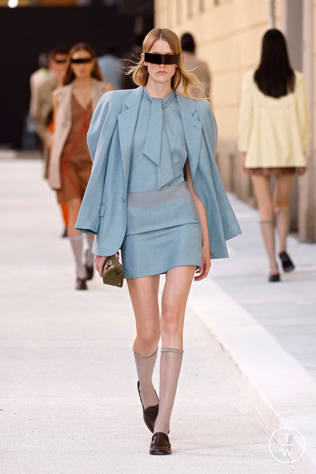 Fashion Week Milan Spring/Summer 2026 look 13 from the MM6 Maison Margiela collection womenswear