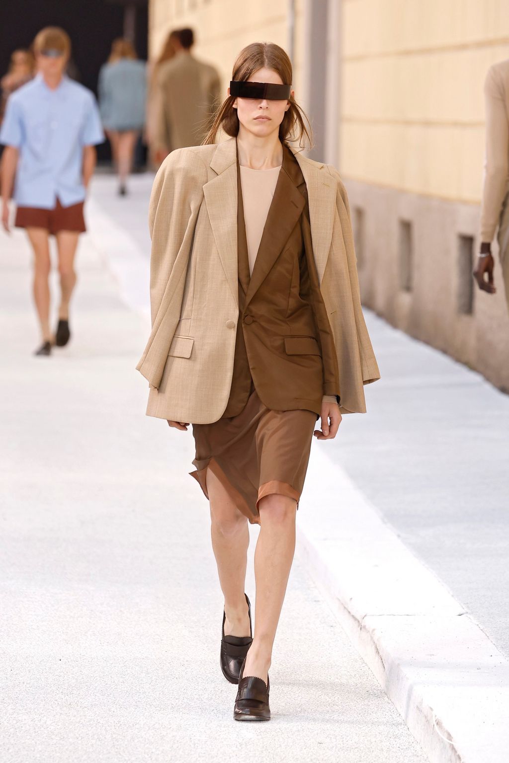 Fashion Week Milan Spring/Summer 2026 look 18 from the MM6 Maison Margiela collection womenswear