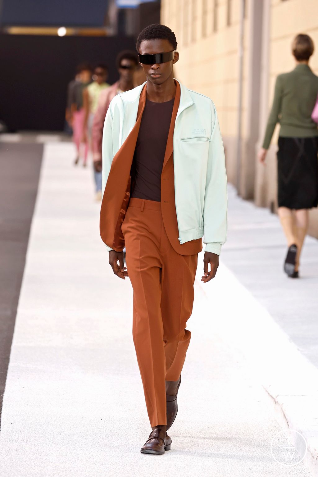 Fashion Week Milan Spring/Summer 2026 look 28 from the MM6 Maison Margiela collection womenswear