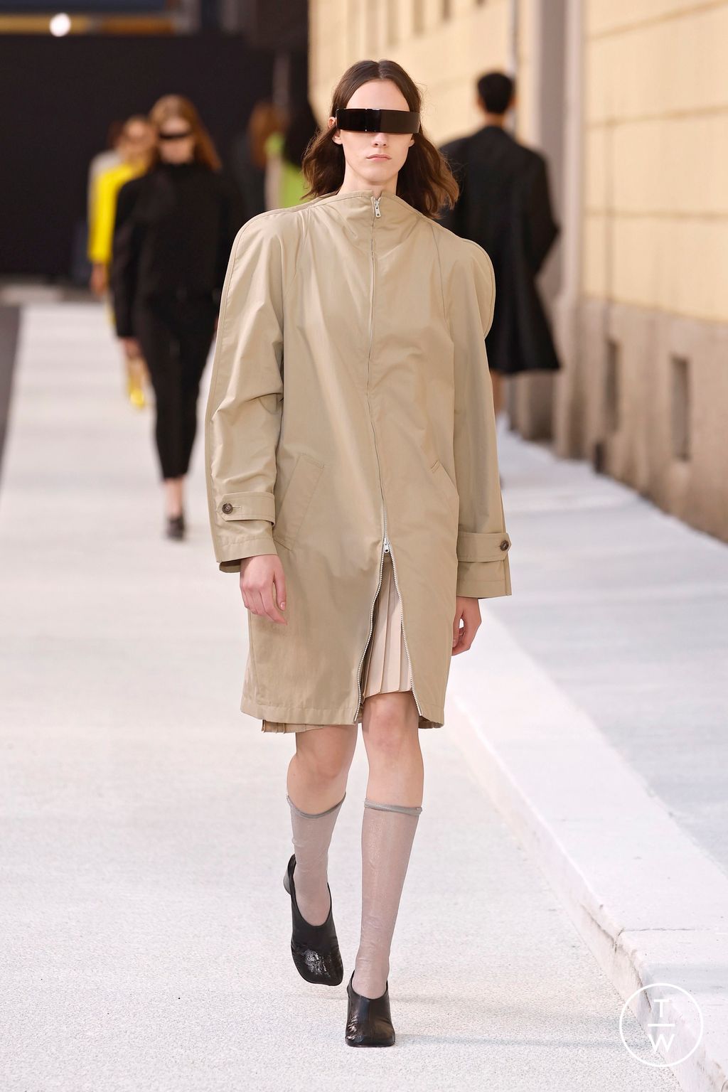 Fashion Week Milan Spring/Summer 2026 look 50 from the MM6 Maison Margiela collection womenswear