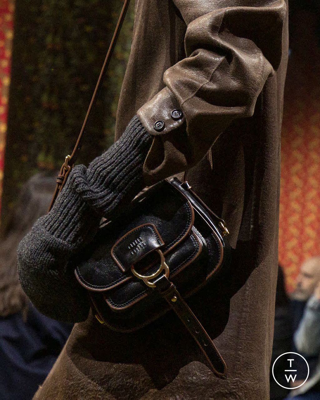 Fashion Week Paris Fall/Winter 2026 look 7 from the Miu Miu collection 女装配饰