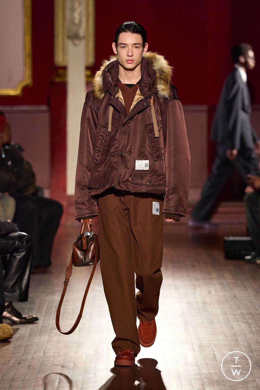 Fashion Week Paris Fall/Winter 2026 look 8 from the Maison Mihara Yasuhiro collection menswear