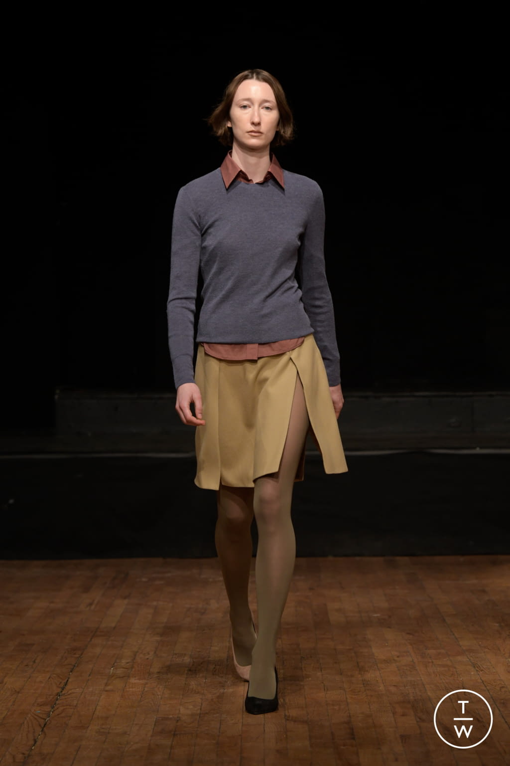 Fashion Week New York Fall/Winter 2022 look 14 from the Maryam Nassir Zadeh collection 女装