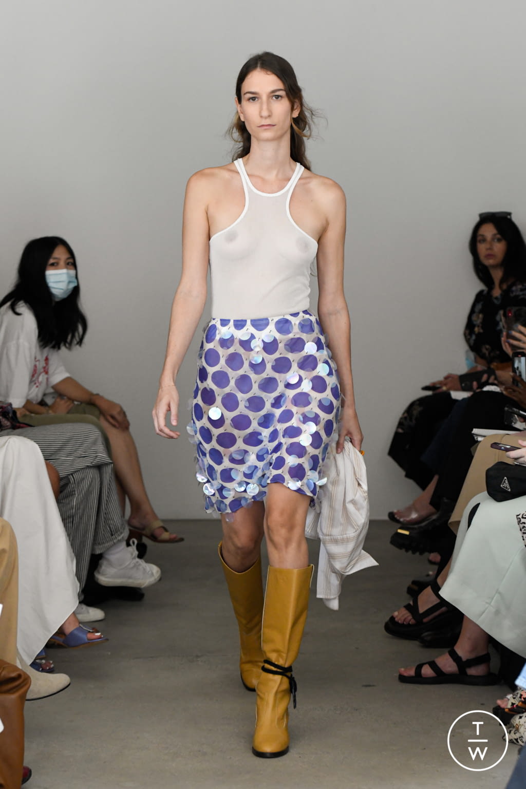 Fashion Week New York Spring/Summer 2022 look 14 de la collection Maryam Nassir Zadeh womenswear