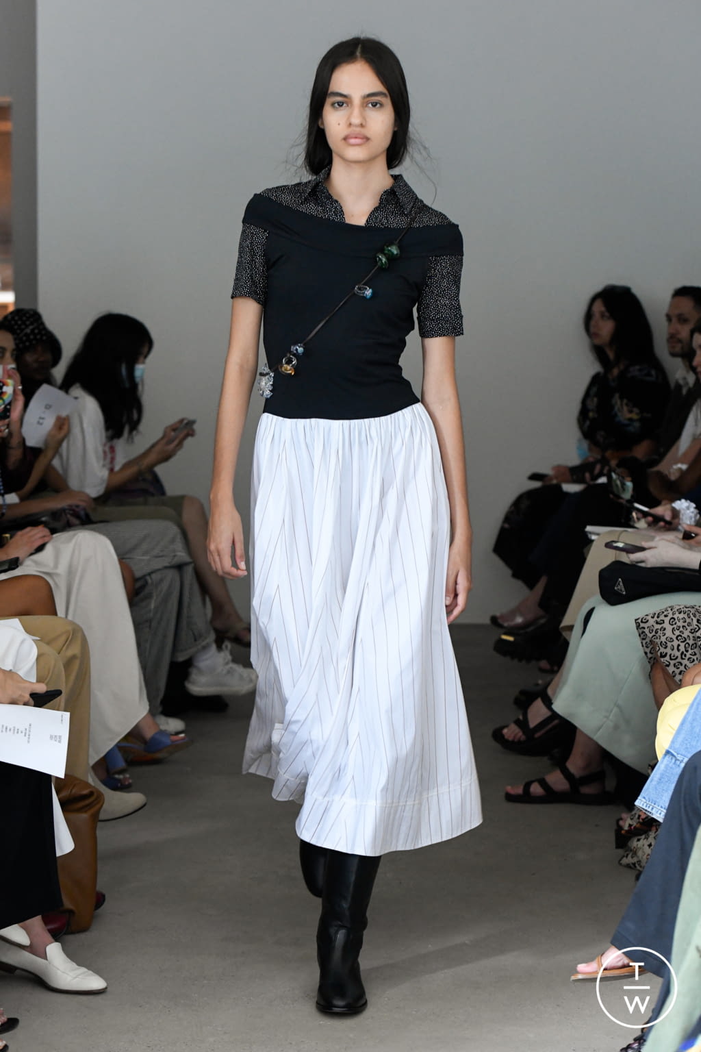 Fashion Week New York Spring/Summer 2022 look 22 from the Maryam Nassir Zadeh collection womenswear