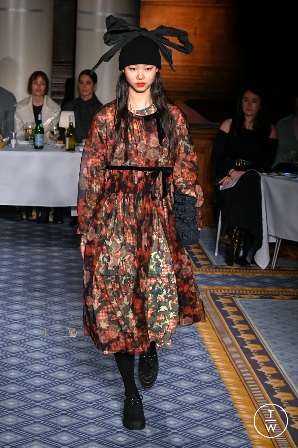 Fashion Week London Fall/Winter 2020 look 18 from the Molly Goddard collection womenswear