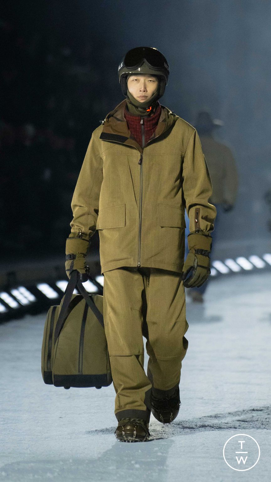 Fashion Week Milan Fall/Winter 2026 look 12 from the Moncler collection menswear