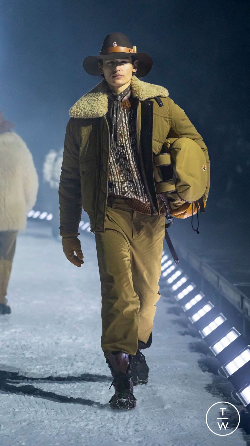 Fashion Week Milan Fall/Winter 2026 look 53 from the Moncler collection menswear