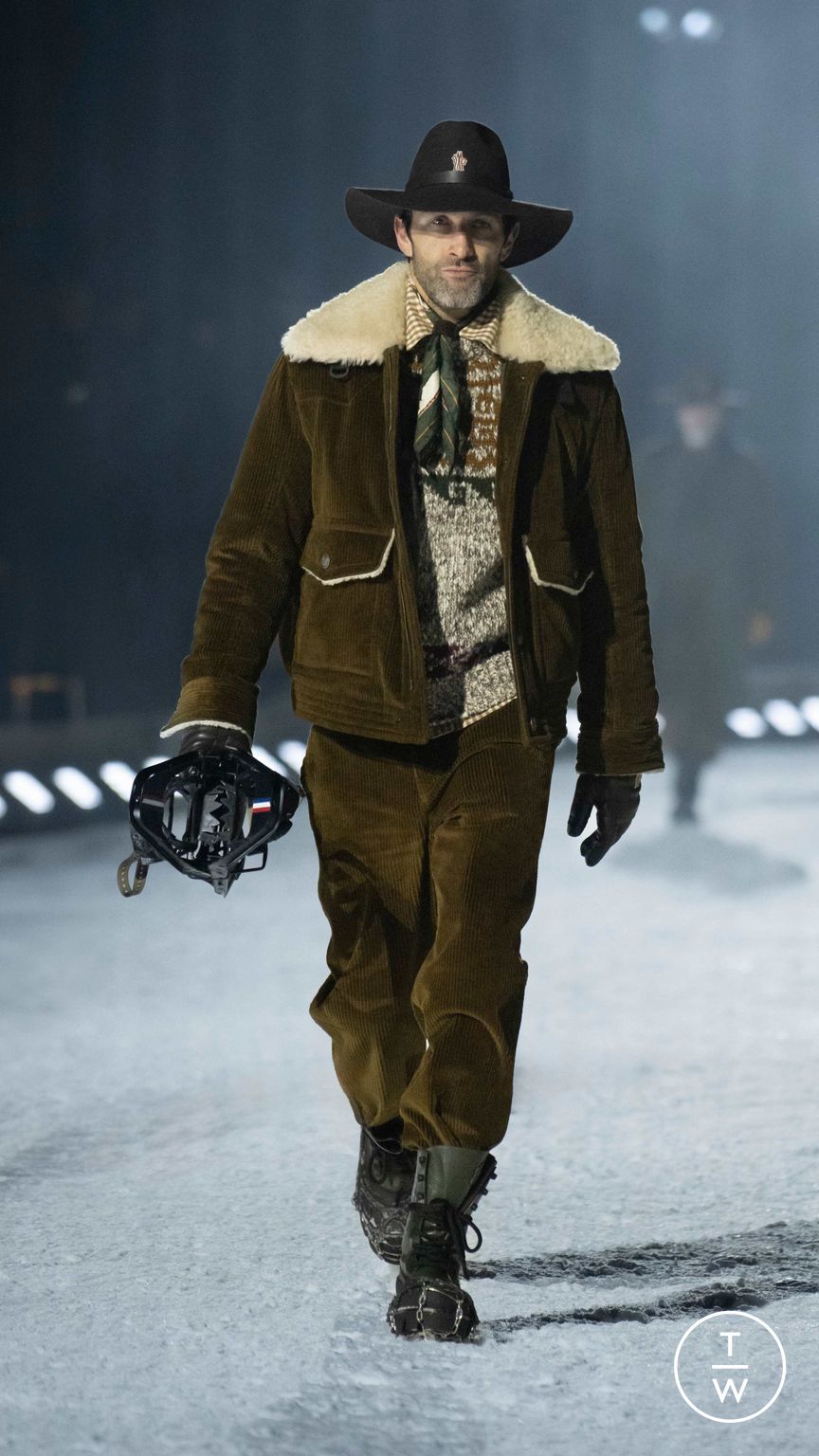 Fashion Week Milan Fall/Winter 2026 look 75 from the Moncler collection menswear