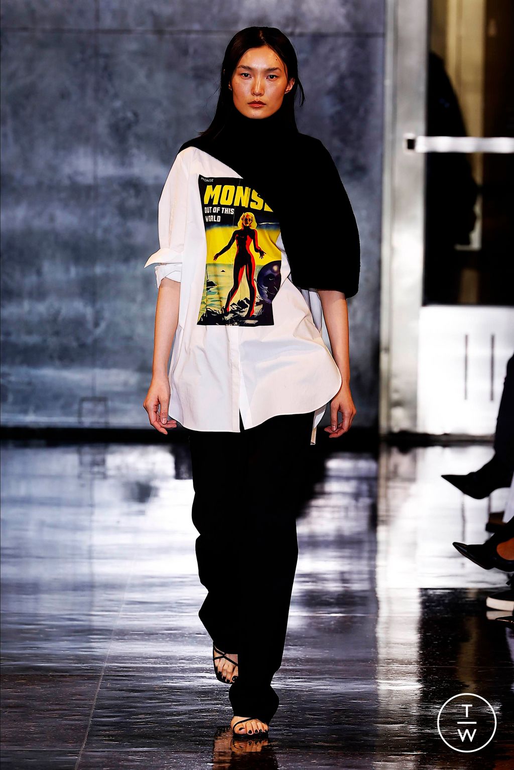 Fashion Week New York Fall/Winter 2024 look 12 de la collection Monse womenswear