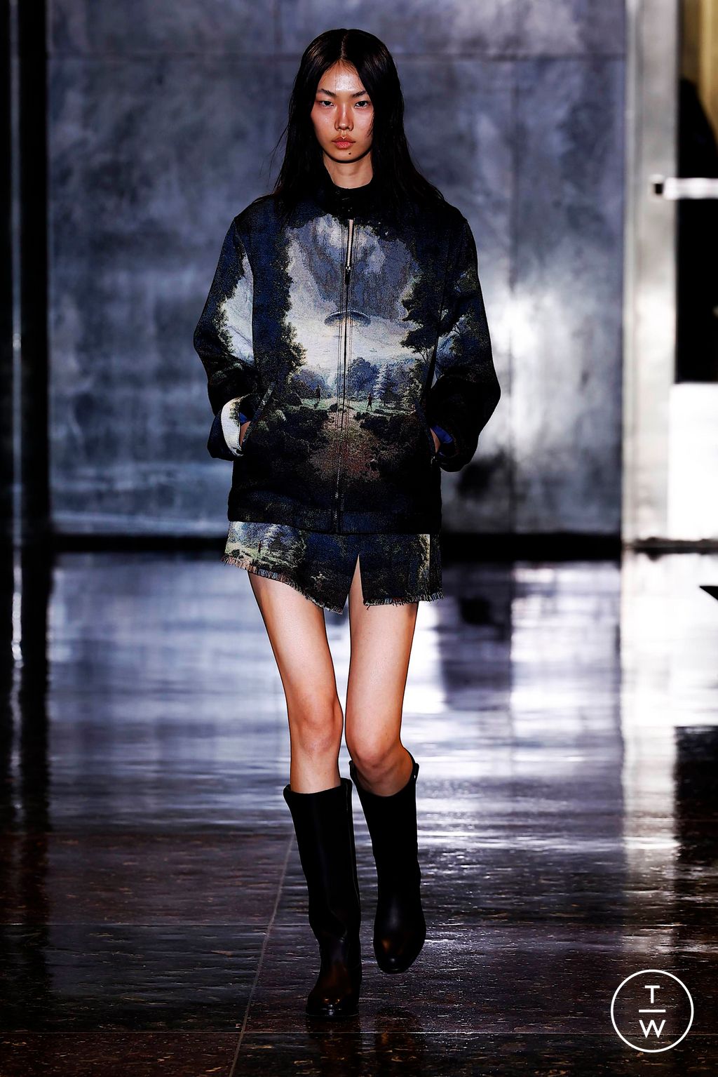 Fashion Week New York Fall/Winter 2024 look 15 de la collection Monse womenswear