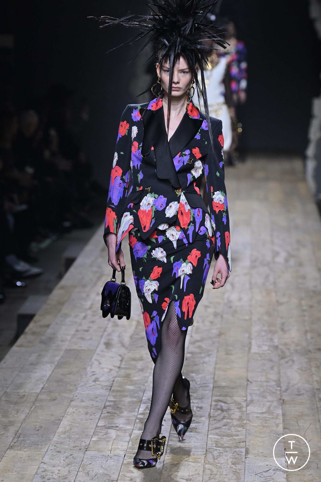Fashion Week Milan Fall/Winter 2023 look 11 from the Moschino collection womenswear
