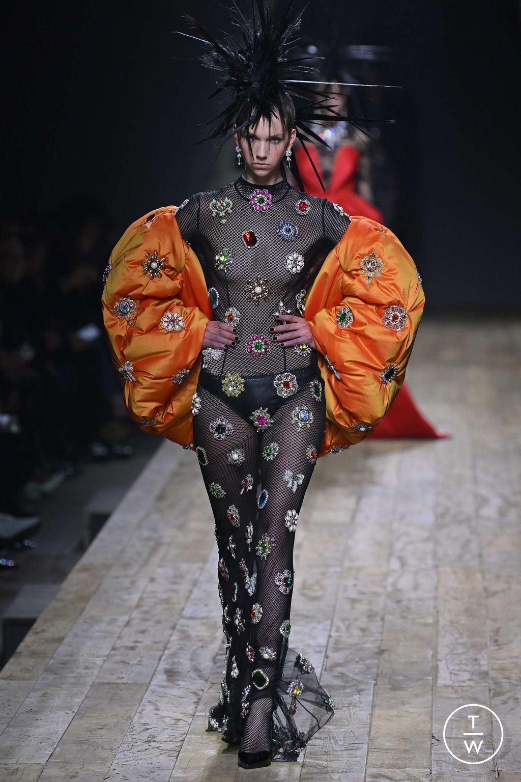 Fashion Week Milan Fall/Winter 2023 look 40 de la collection Moschino womenswear