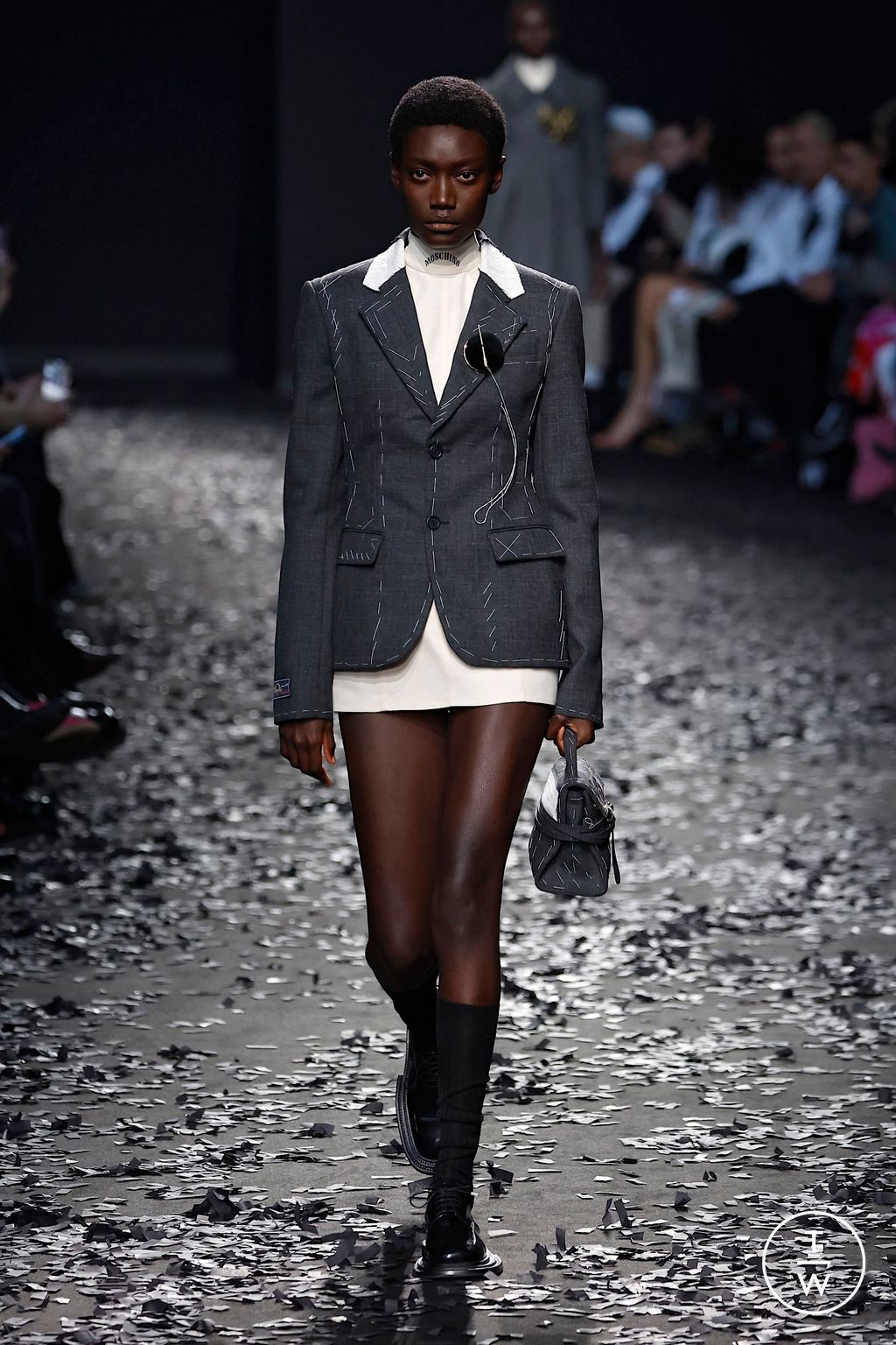 Fashion Week Milan Fall/Winter 2025 look 3 from the Moschino collection womenswear