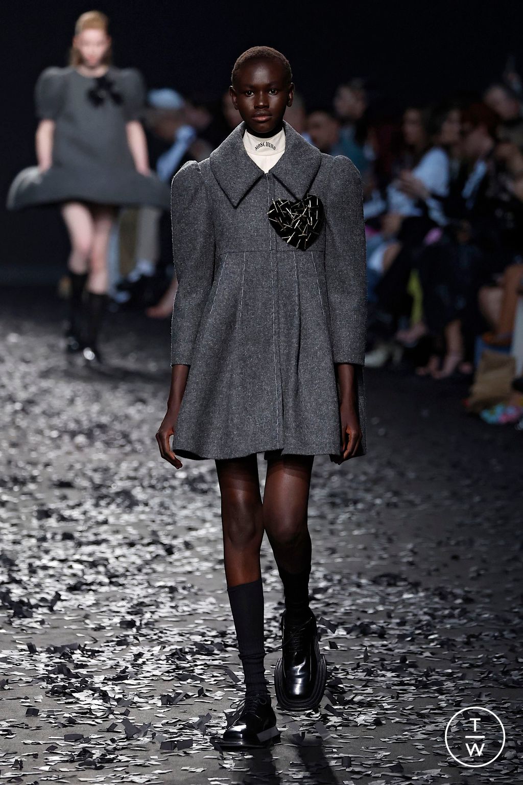 Fashion Week Milan Fall/Winter 2025 look 4 from the Moschino collection womenswear