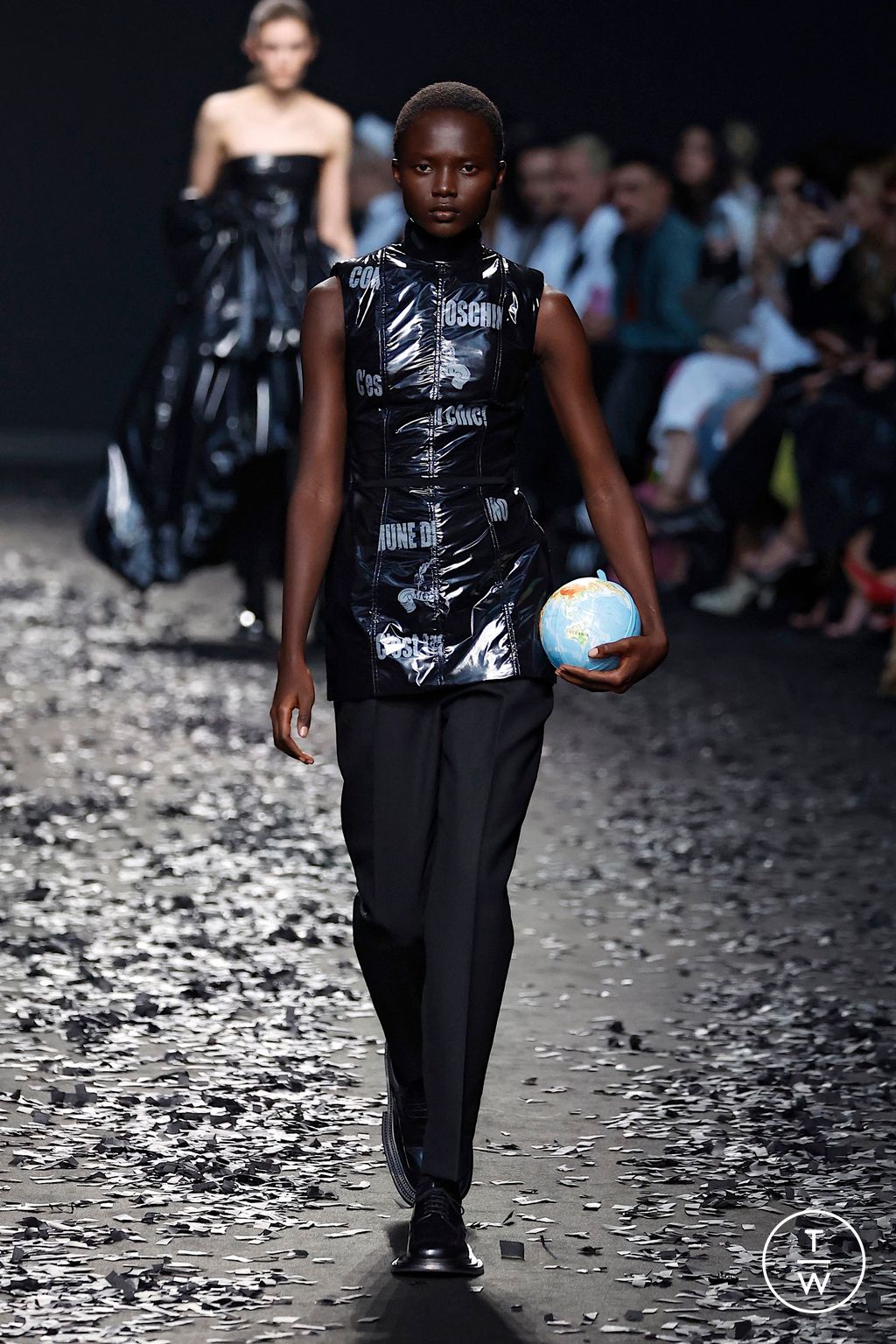 Fashion Week Milan Fall/Winter 2025 look 46 from the Moschino collection womenswear