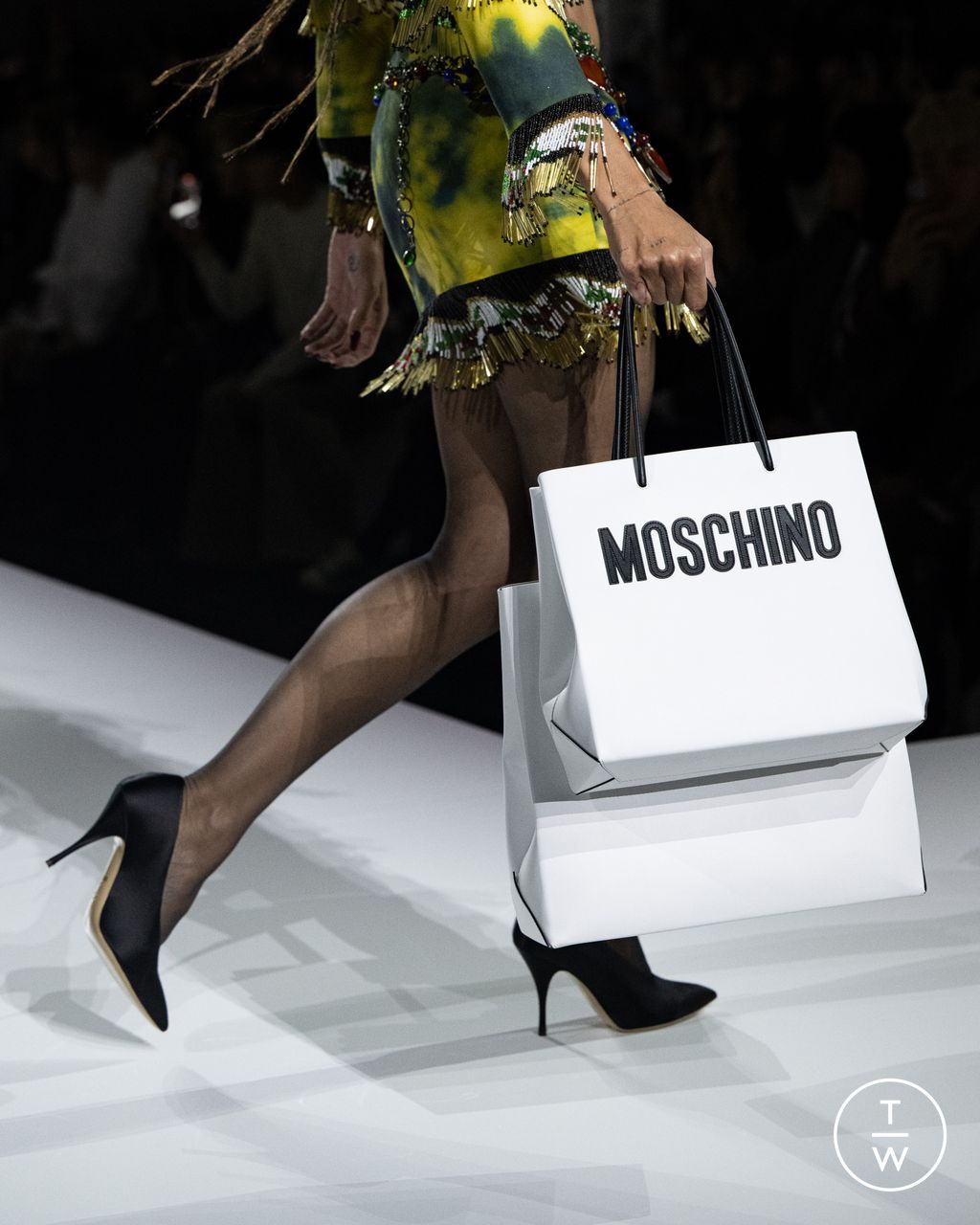 Fashion Week Milan Spring/Summer 2024 look 6 from the Moschino collection womenswear accessories