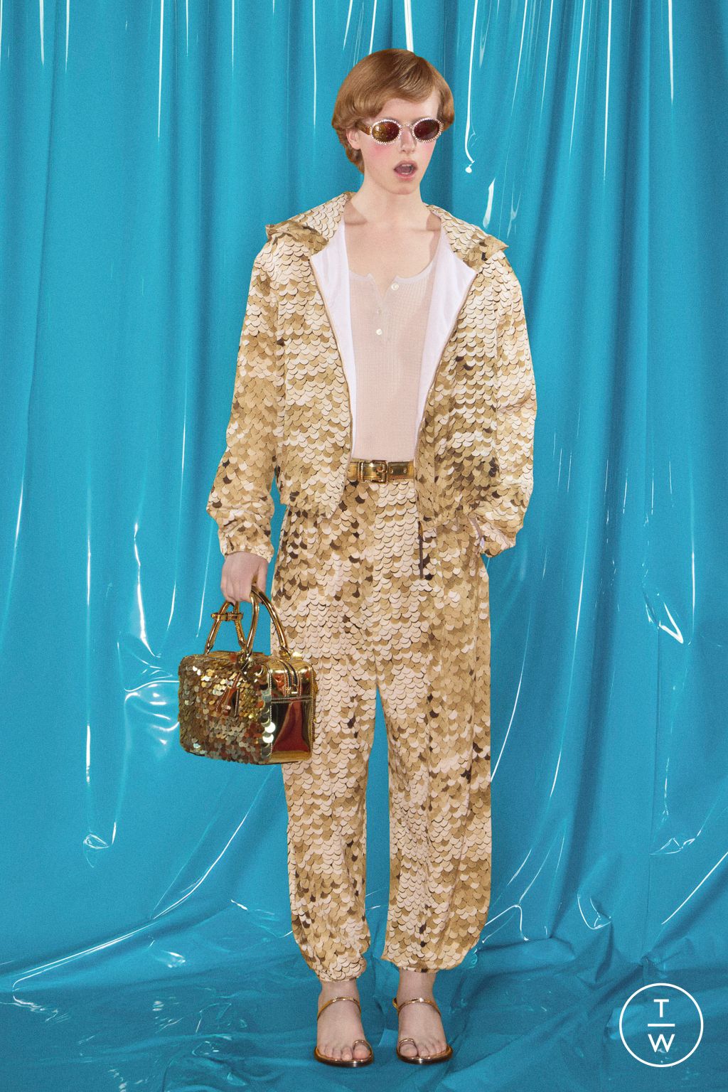 Fashion Week Milan Fall/Winter 2026 look 12 from the Moschino collection menswear