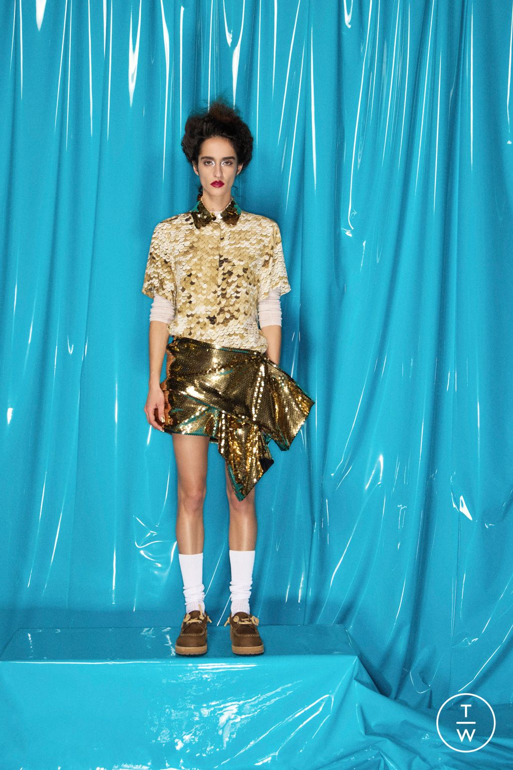 Fashion Week Milan Fall/Winter 2026 look 13 from the Moschino collection menswear