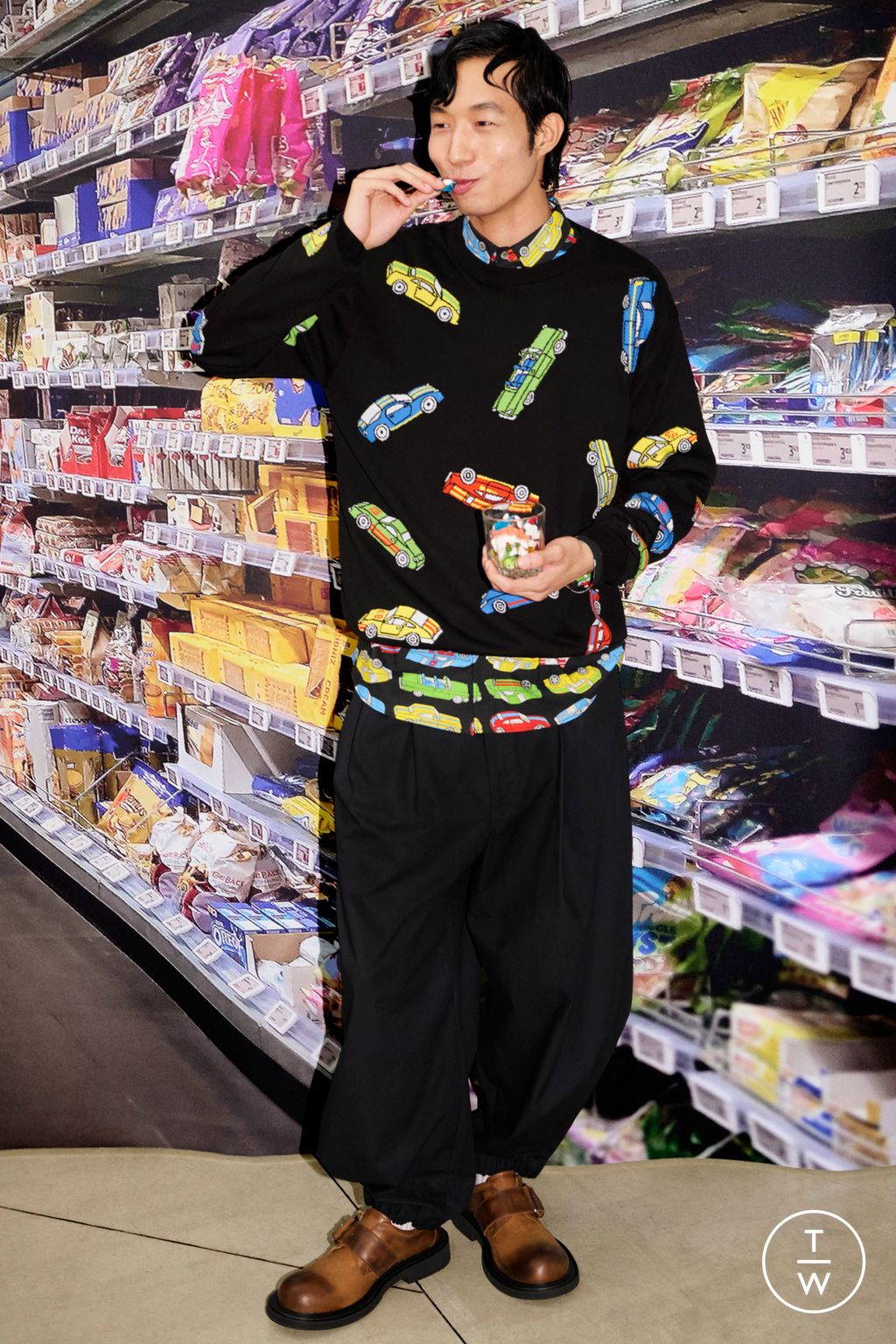 Fashion Week Milan Resort 2026 look 39 from the Moschino collection 女装