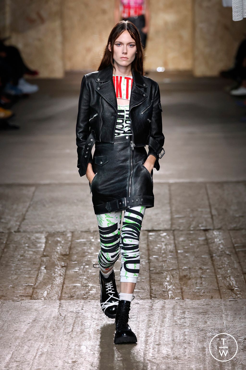 Fashion Week Milan Spring/Summer 2025 look 11 from the Moschino collection womenswear