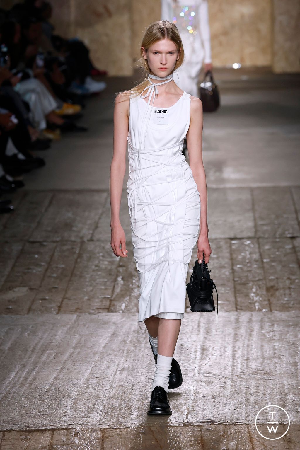 Fashion Week Milan Spring/Summer 2025 look 35 from the Moschino collection womenswear