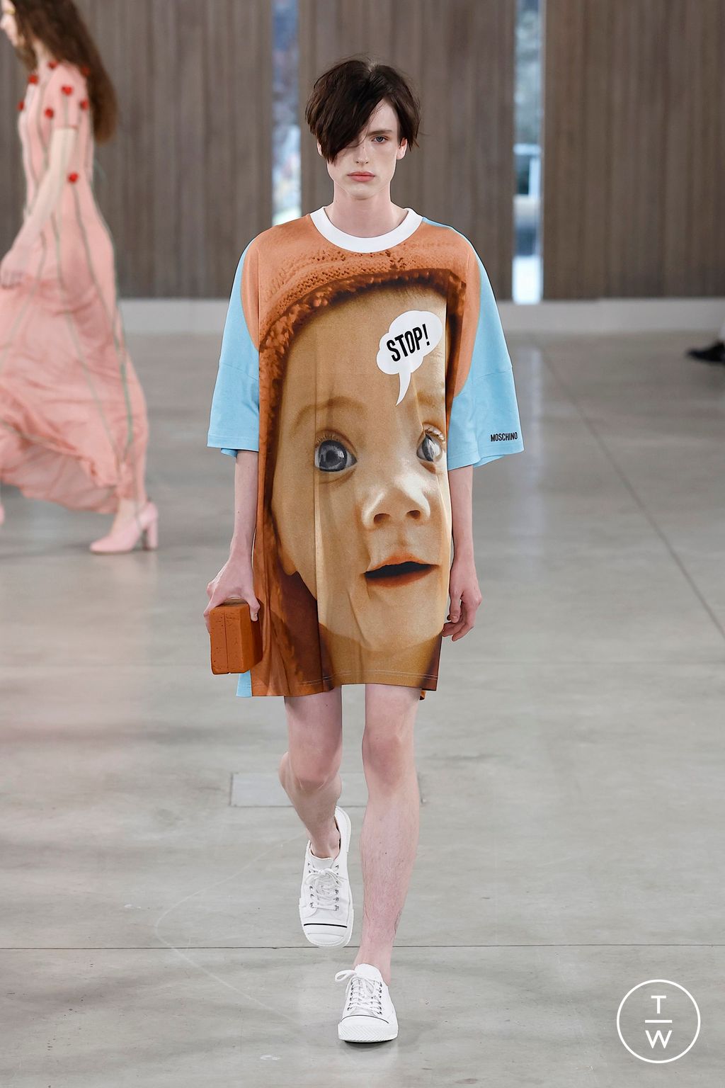 Fashion Week Milan Spring/Summer 2026 look 44 from the Moschino collection womenswear