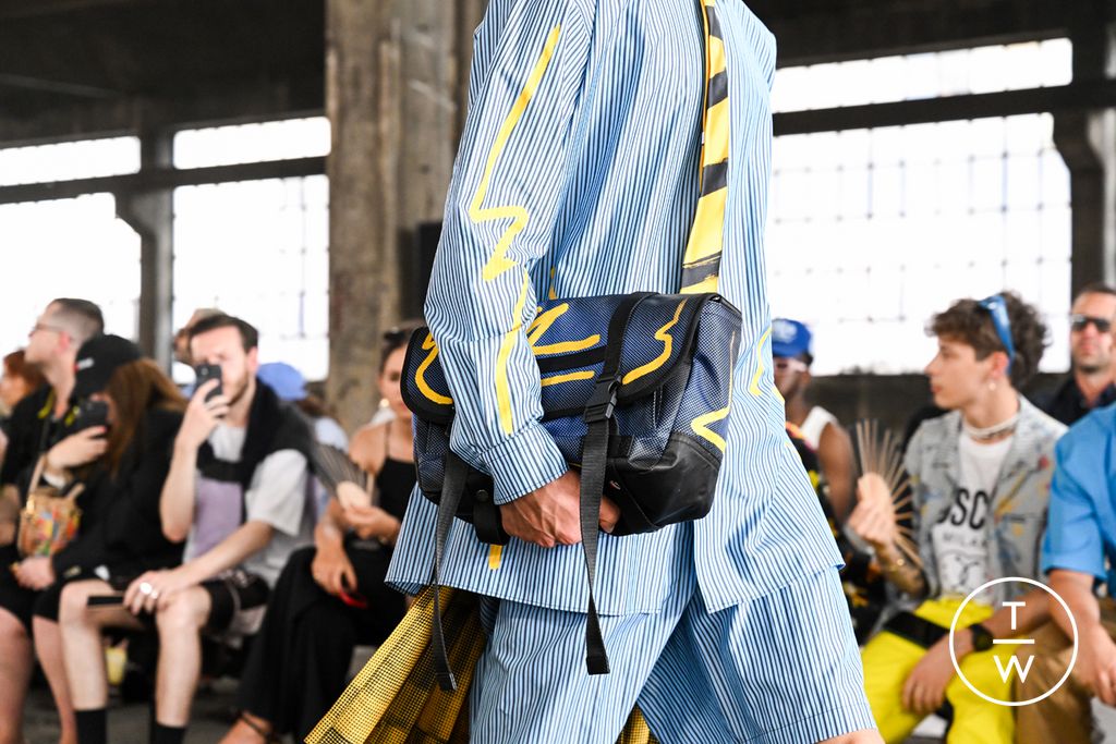 Fashion Week Milan Spring/Summer 2023 look 7 from the Moschino collection menswear accessories