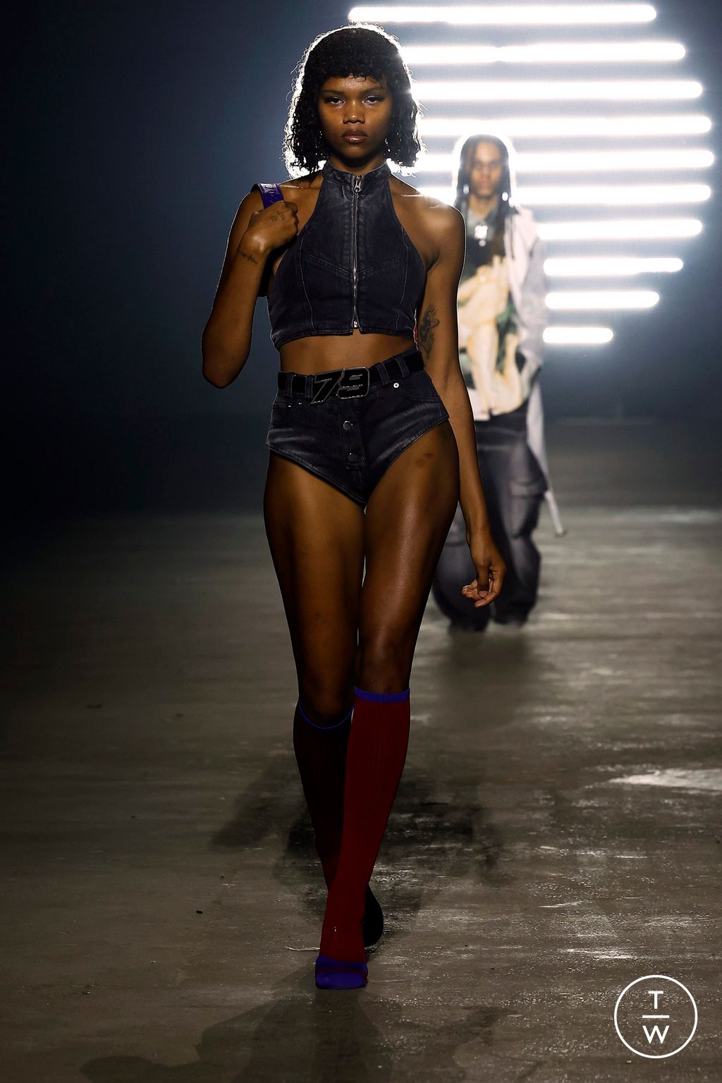Fashion Week London Spring/Summer 2024 look 7 from the MOWALOLA collection womenswear