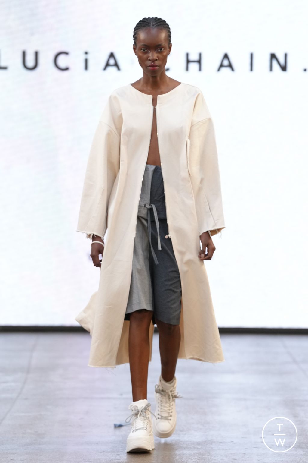 Fashion Week London Spring/Summer 2024 look 10 from the LUCIA CHAIN collection womenswear