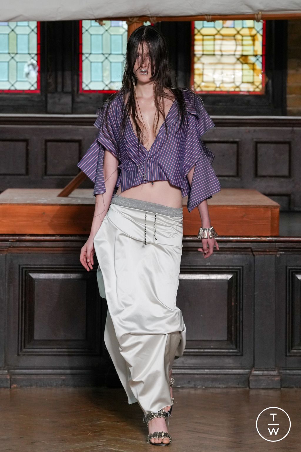 Fashion Week London Spring/Summer 2024 look 14 from the Jawara Alleyne collection 女装