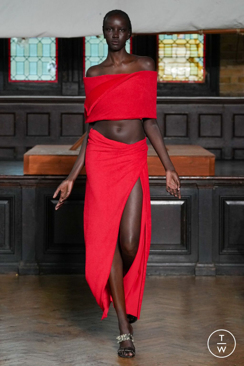 Fashion Week London Spring/Summer 2024 look 19 from the Jawara Alleyne collection 女装