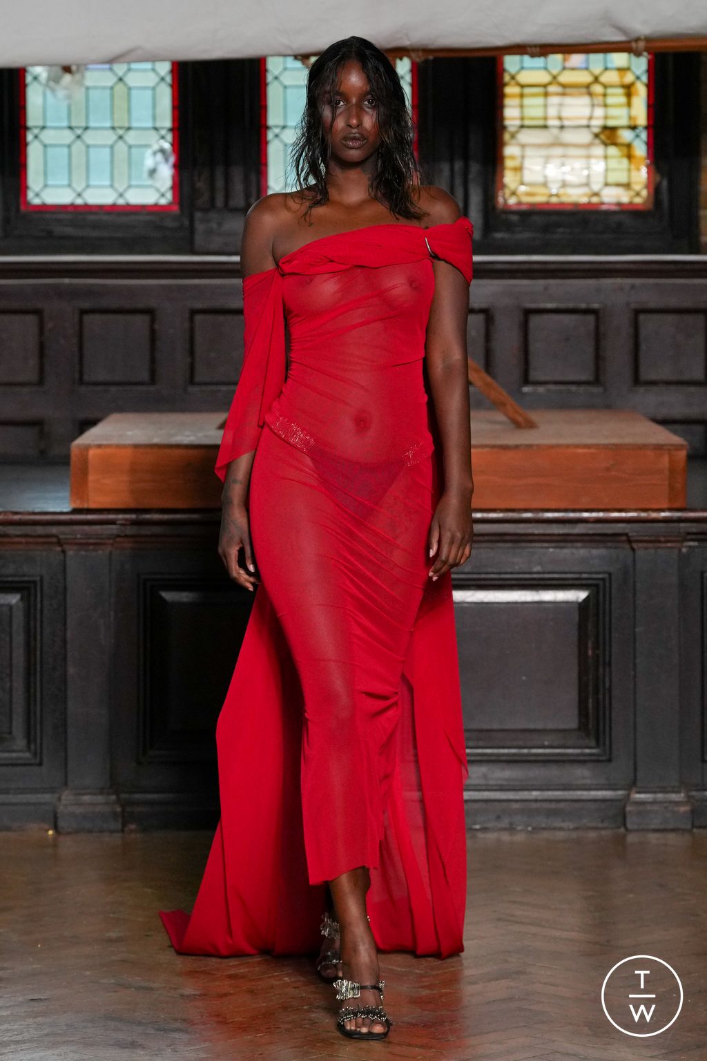 Fashion Week London Spring/Summer 2024 look 21 from the Jawara Alleyne collection 女装